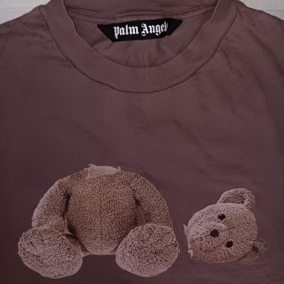 PALM ANGELS TEDDY BEAR PRINT T-SHIRT - Picture 3 of 11